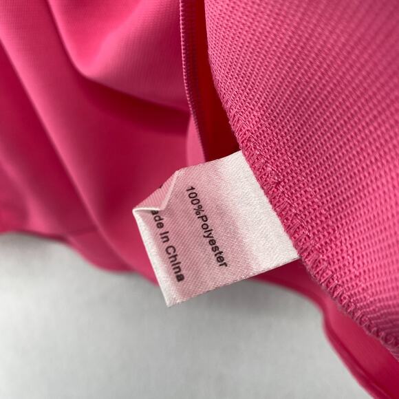 TUCKERNUCK Top XS Shirred Ruffle Off the Shoulder Long Sleeve Blouse Pink - Picture 10 of 13